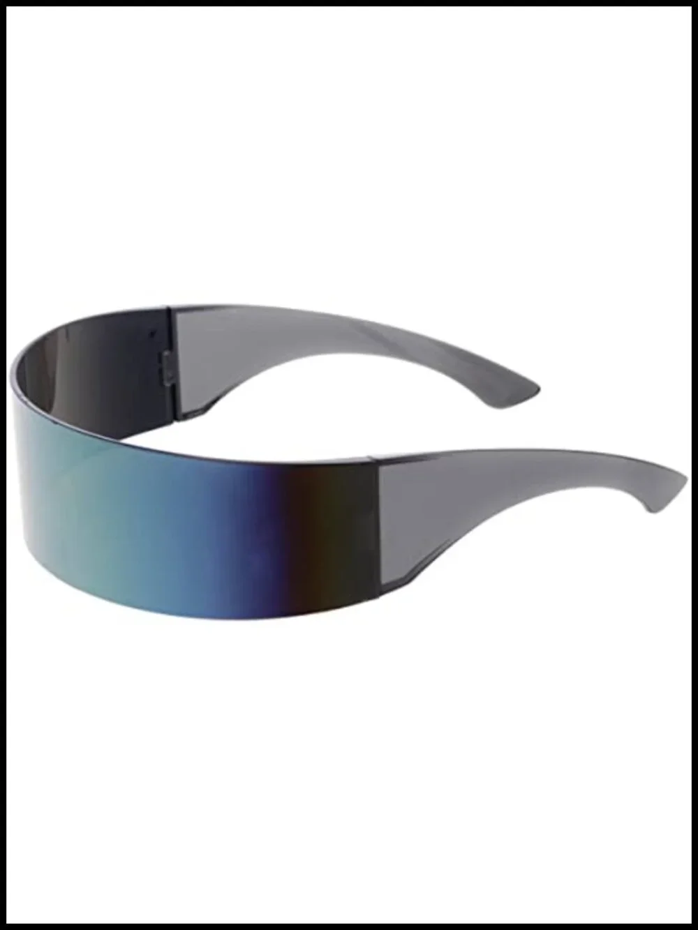 80s Futuristic Cyberpunk Visor Sunglasses Shield